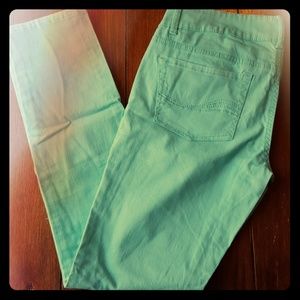 BNWOT mint green skinny jeans